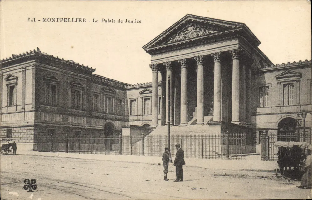 Montpellier - O Palácio de Justiça — editor anônimo, n° de série 641 - Frente