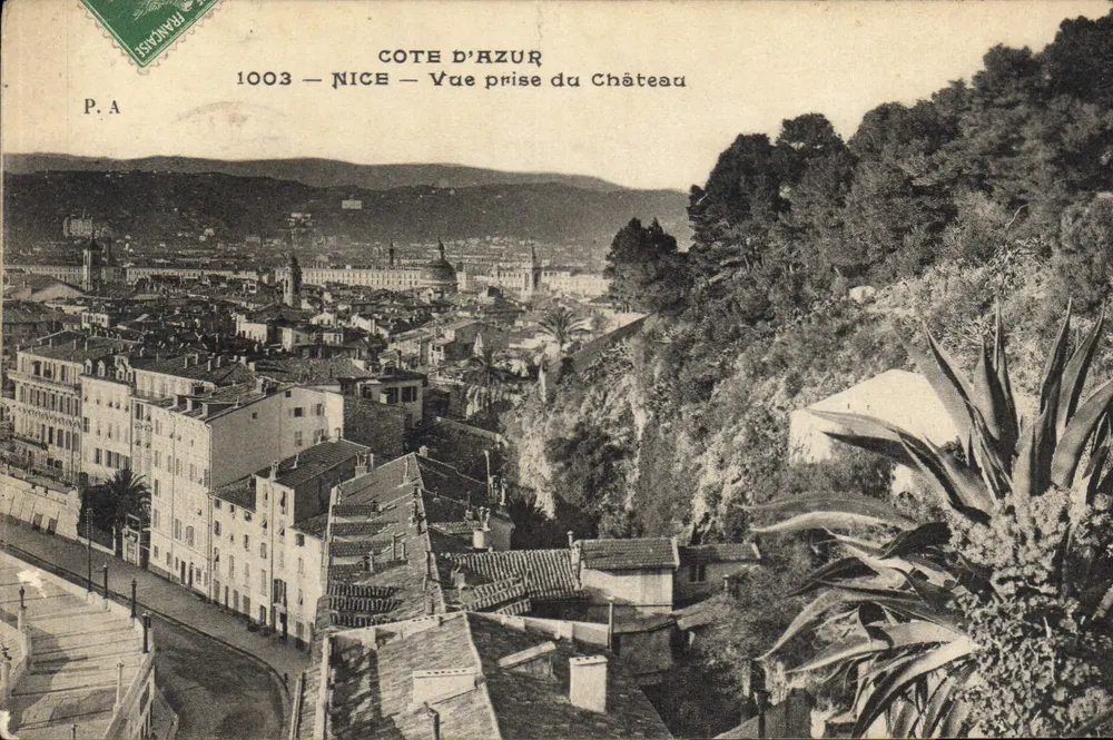 Nice — Vista tirada do Castelo — P.A. 1003 - Frente