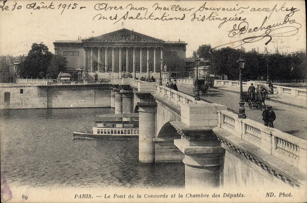 Paris — Der Pont de la Concorde und das Chamber of Deputies — ND. Fot. n°89 - Vorderseite