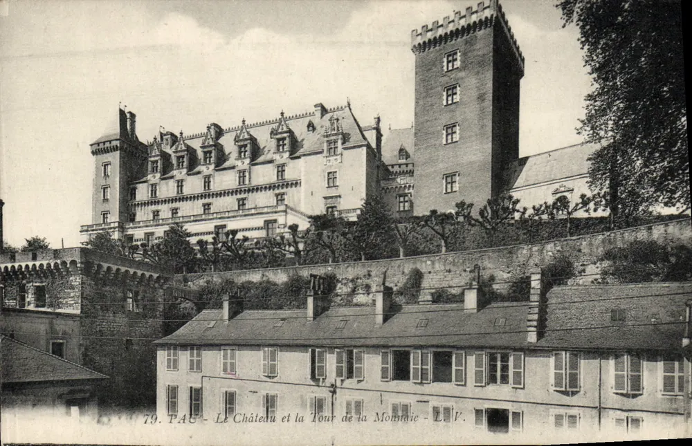Tâg - Schloss und Geldturm - L. V. - Vorderseite