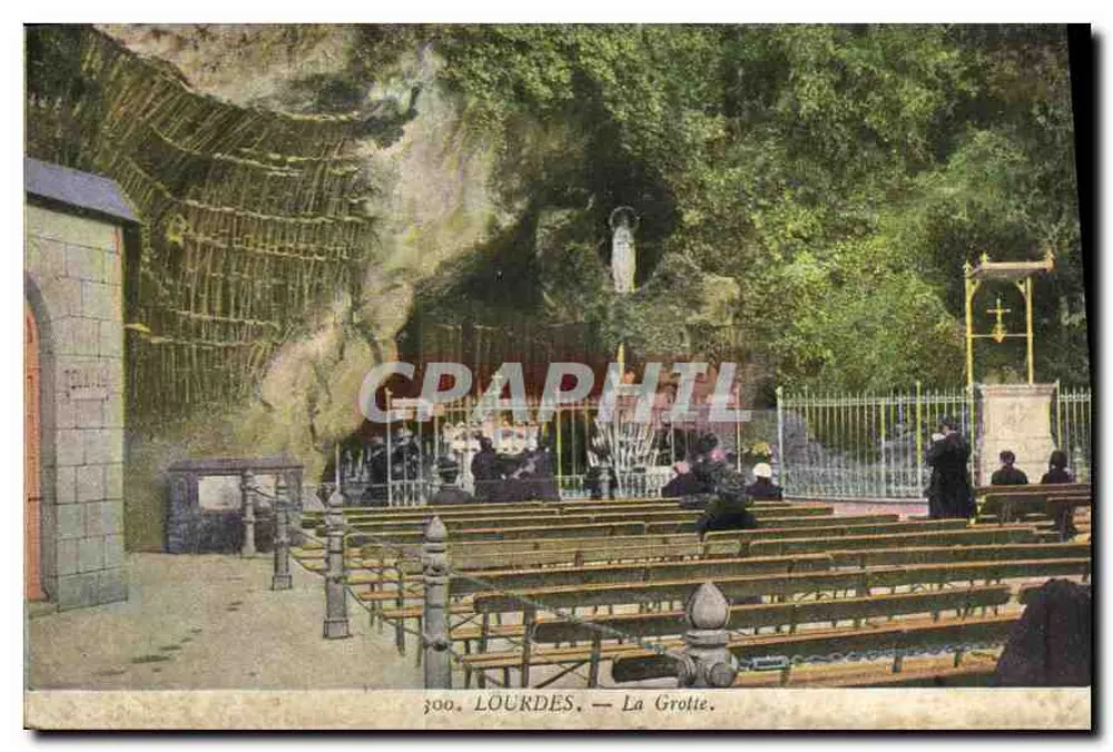 Lourdes — A Gruta — Edição F. Viron, n° 300 - Frente
