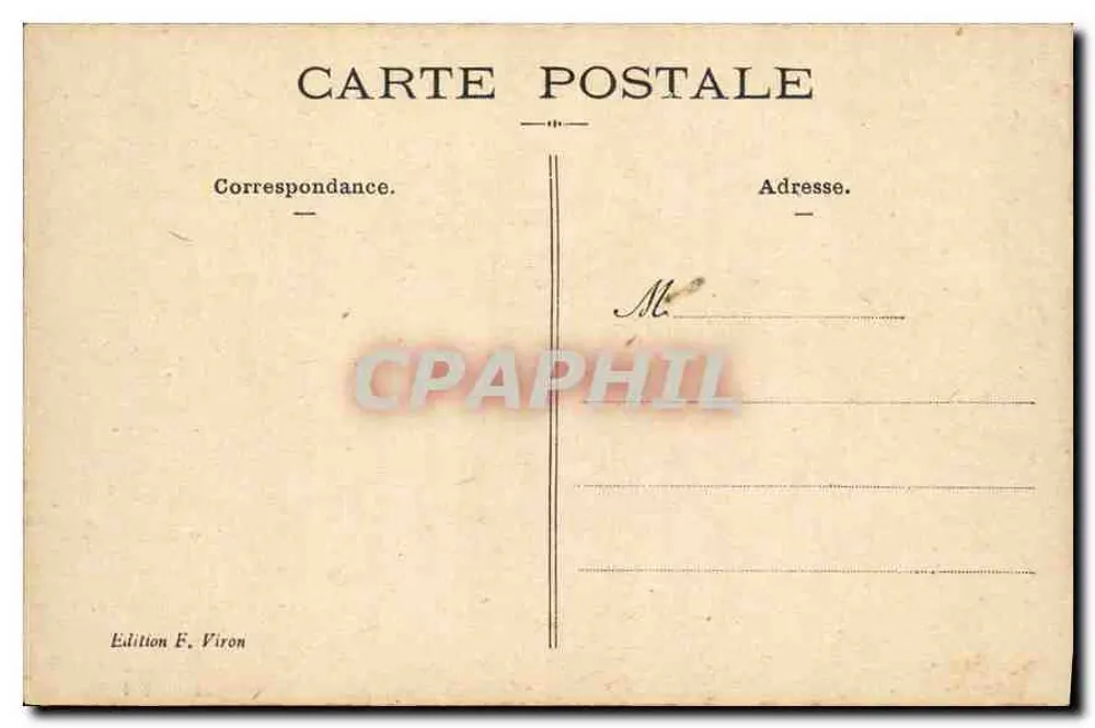 Lourdes — A Gruta — Edição F. Viron, n° 300 - Verso