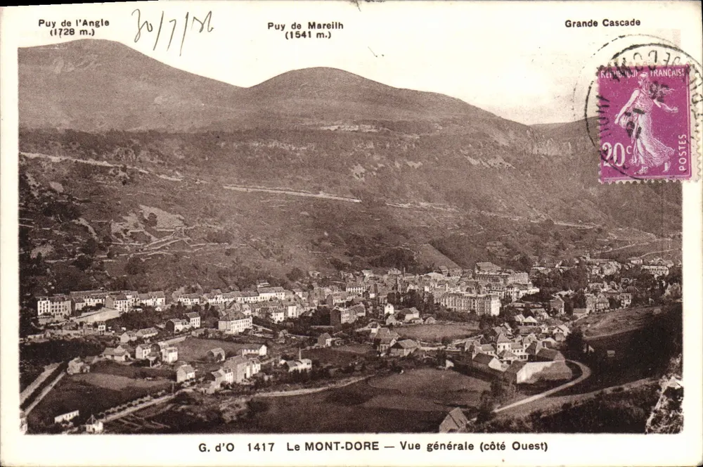 De MONT-DORE — Algemene uitzicht (westzijde) — G. d'O 1417 - Voorkant