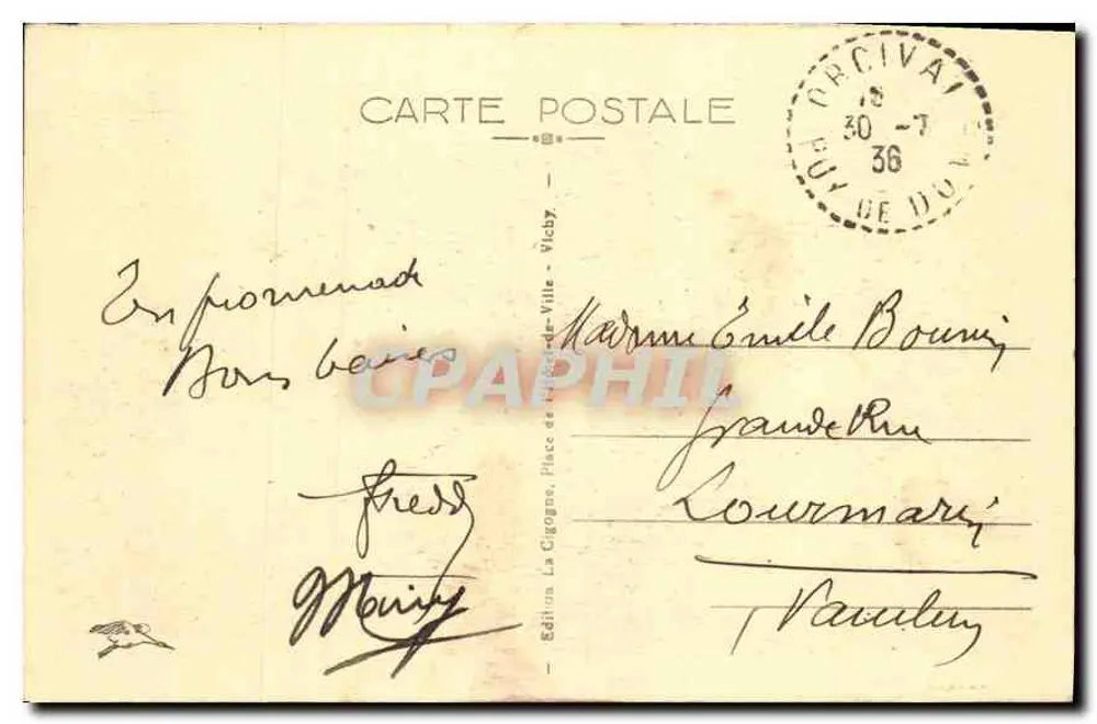 Orcival — Allgemeiner Blick — Das pittoreske Auvergne 4539 - Rückseite