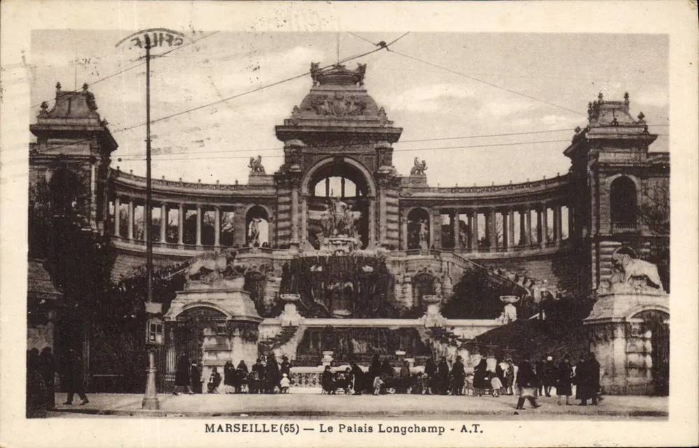 Marseille(65) — Le Palais Longchamp — A.T. - Frente