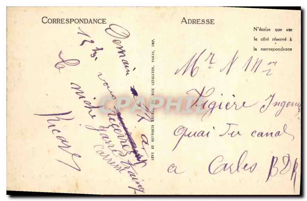 Saintes-Maries-de-la-Mer — Die Reliquien der Heiligen Marie — Verlag: Espelly, tabacs - Rückseite