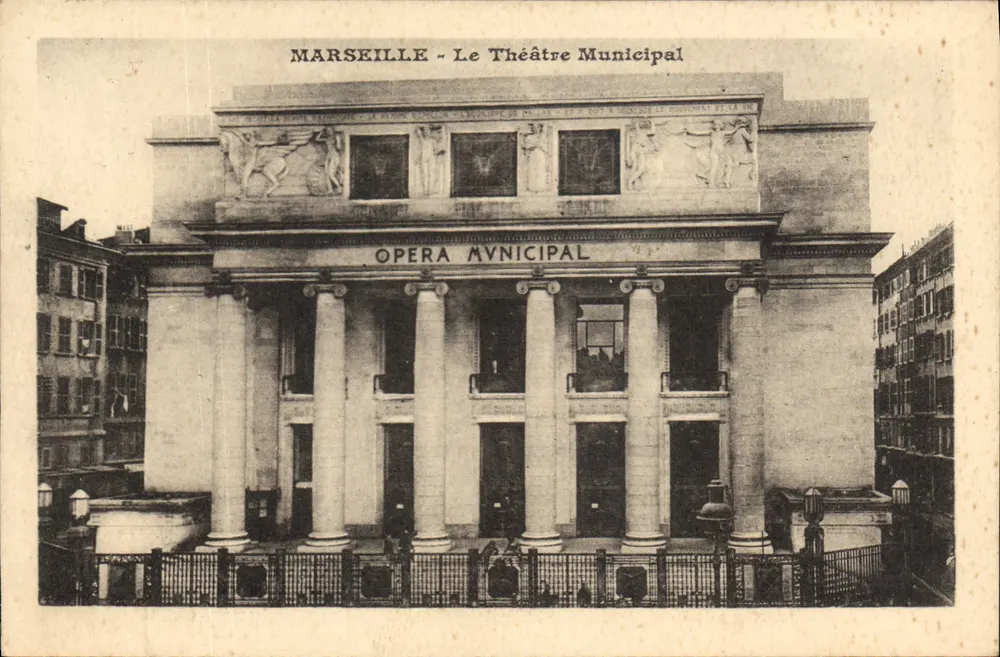 Marseille - Das Municipale Theater — Municipale Oper — unbekannter Verleger, Seriennummer nicht sichtbar - Vorderseite