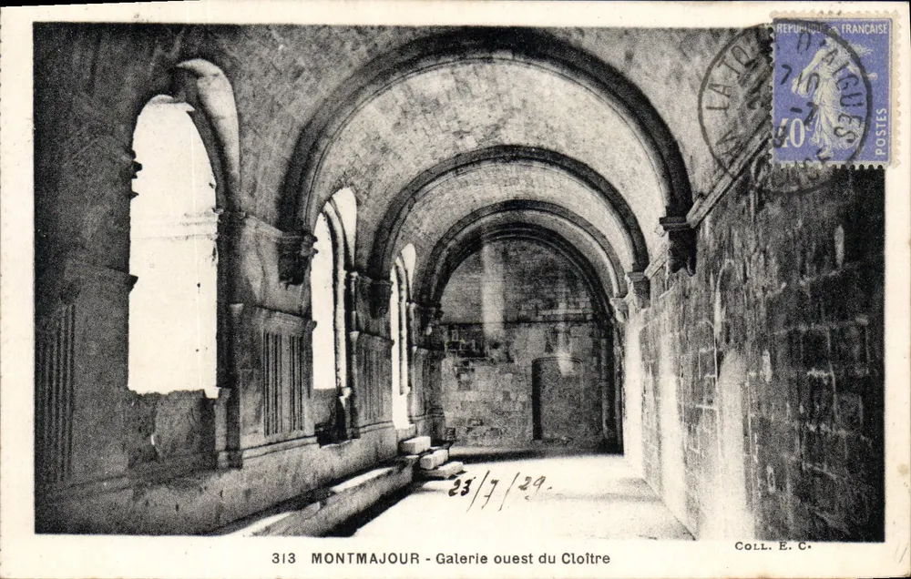 Montmajour - Galeria oeste do Claustro — Editor não identificado, n° de série 313 - Frente