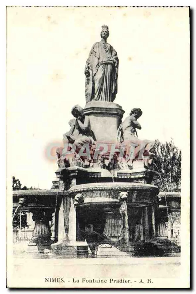 Nîmes - A Fonte Pradier - A. R. - Frente