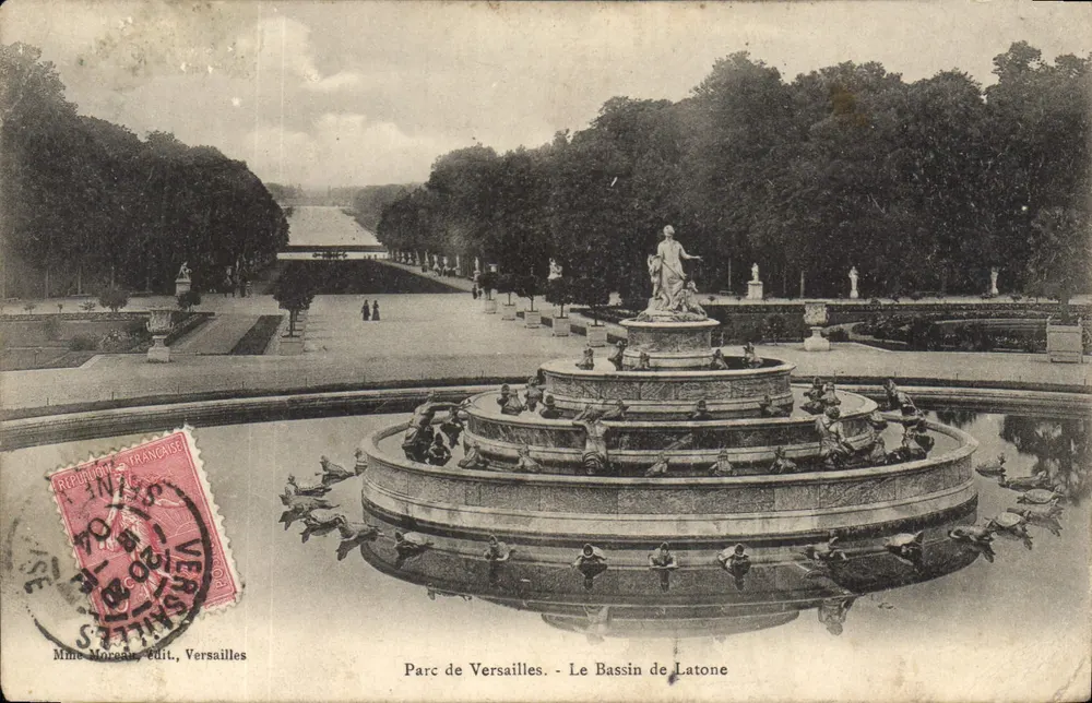 Schlosspark Versailles - Der Latona-Teich — Mme Norsain, Verlag, Versailles - Vorderseite