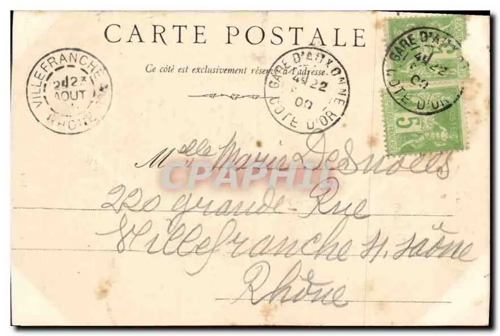 Auxonne — Igreja Nossa Senhora — editor não identificado, n°1 - Verso