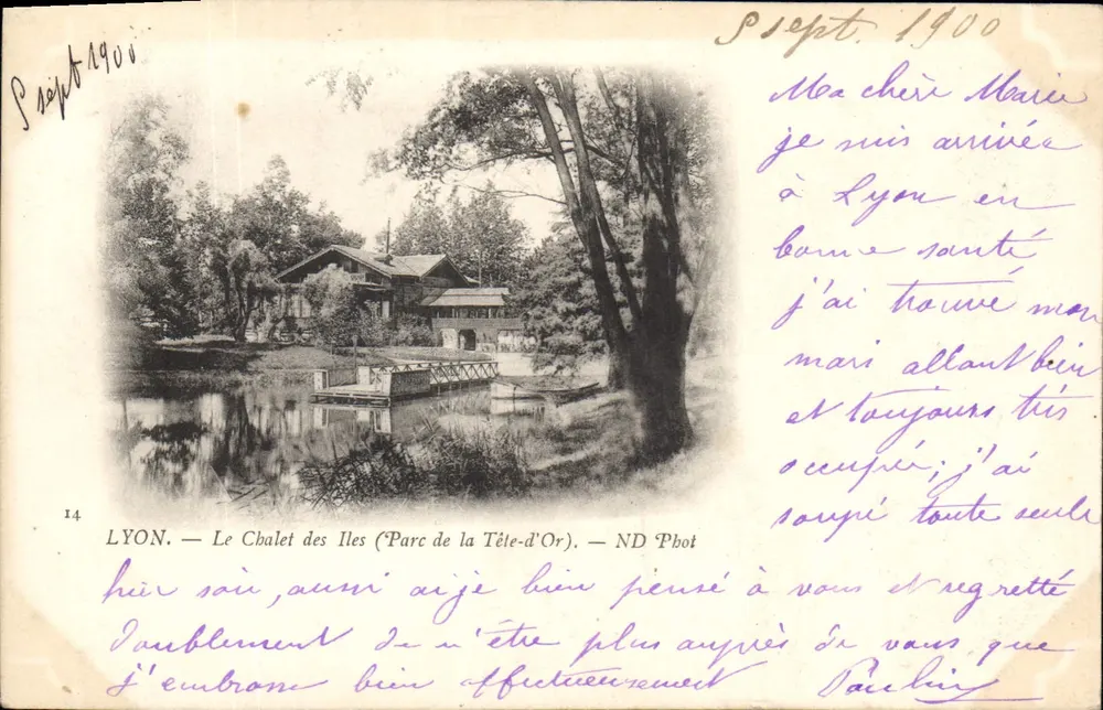 LYON — Das Chalet des Îles (Parc de la Tête-d'Or) — ND 'Phot' - Vorderseite