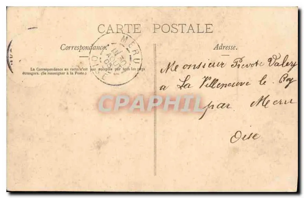 Hyères - Die Avenue de la Gare — Die Côte d'Azur — Verleger Germain, n°65 - Rückseite