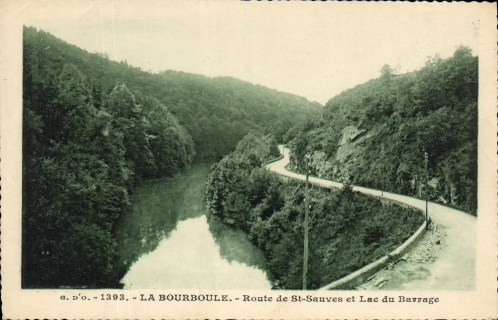 La Bourboule — Route de St-Sauves und See du Barrage — a.d.o. 1393 - Vorderseite