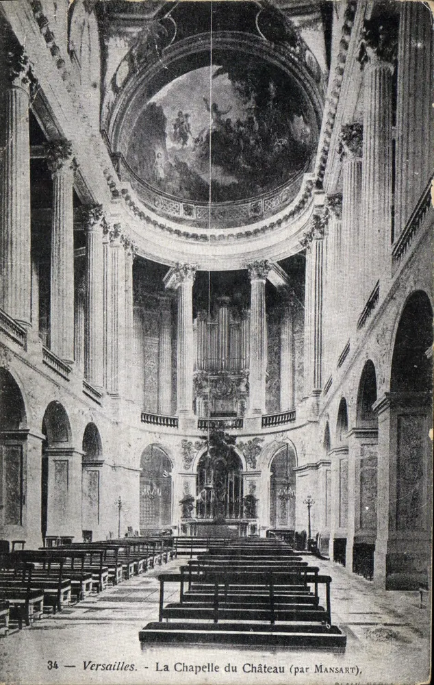 Versailles — Die Kapelle des Schlosses (von Mansart) — n°34 - Vorderseite