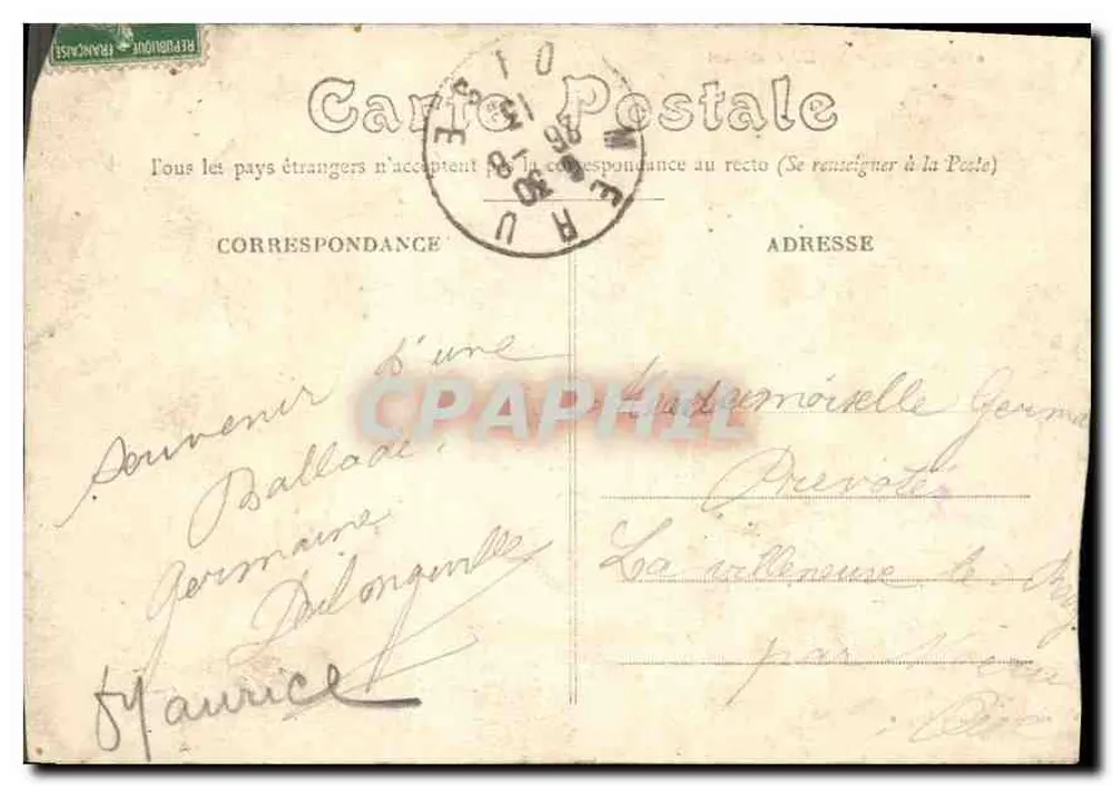 Dieppe — A Entrada do Porto — Editor não identificado, n° 18 - Verso
