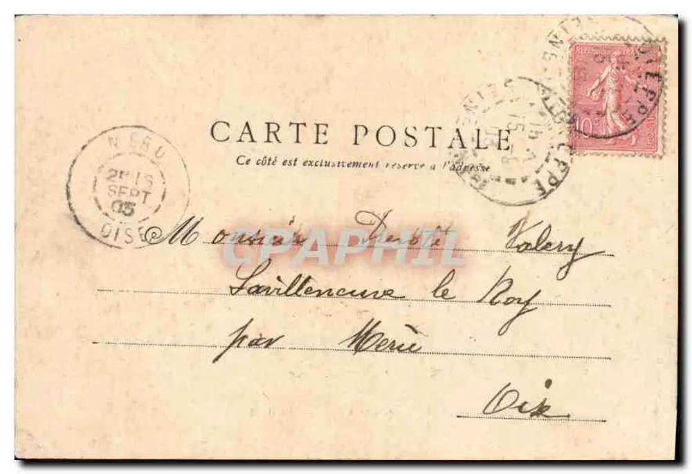 Dieppe — A praia na hora do banho — Editor: Neu Cabell, n°46 - Verso