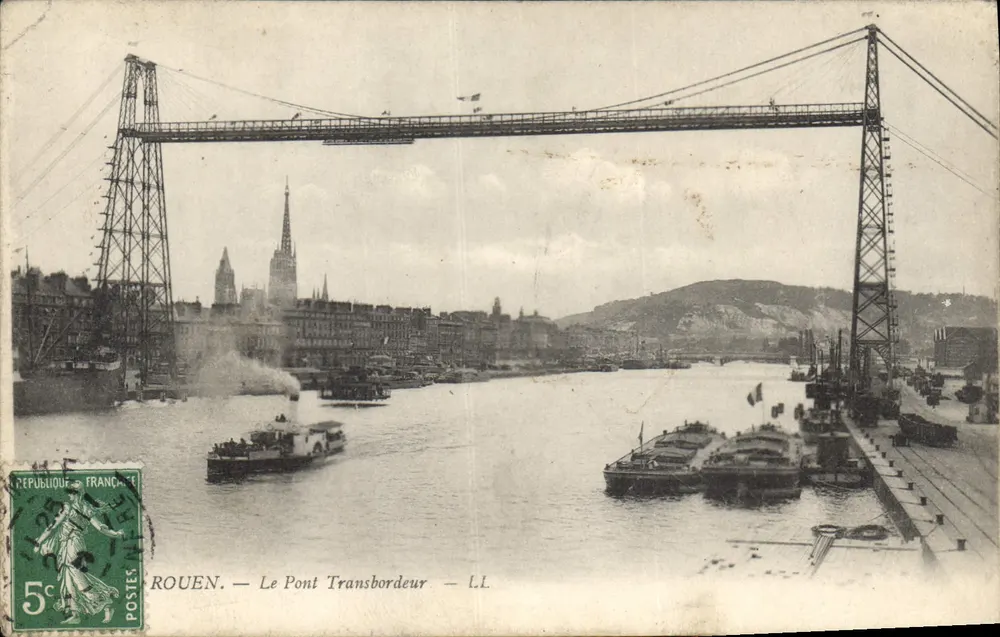 Rouen — O Pont Transbordeur — L.L. - Frente