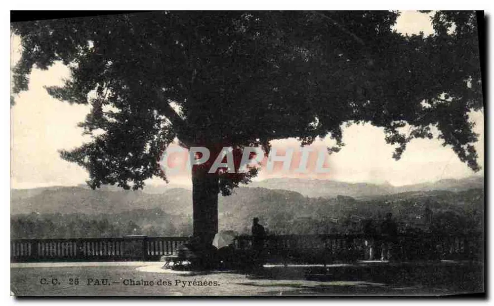 Pau — Cadeia dos Pirenéus — C.C. 28 - Frente