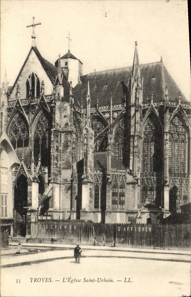 Troyes — A Igreja de São Urbano — LL. n°35 - Frente