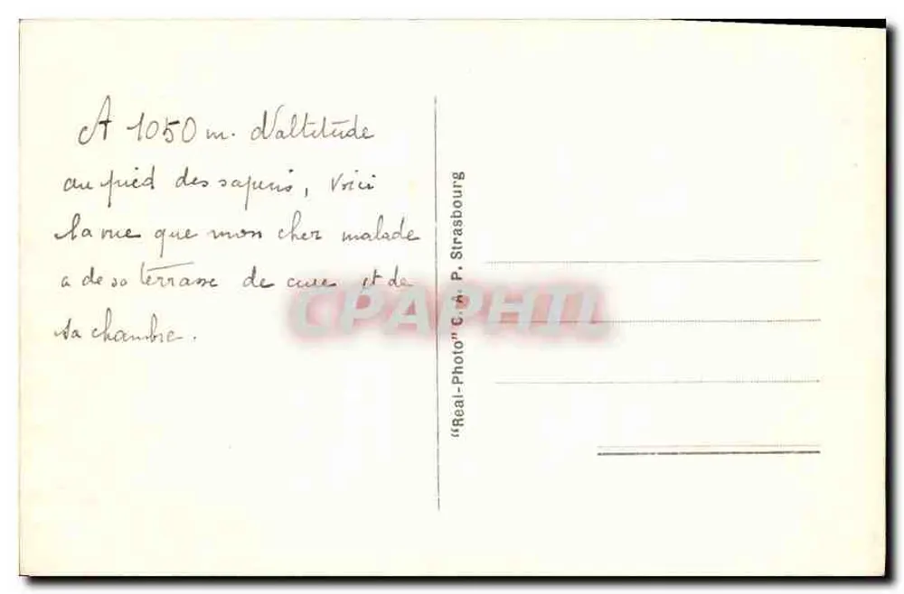 Die Mont-Blanc-Kette — Assy-Passy (Haute-Savoie) — Cab - Rückseite
