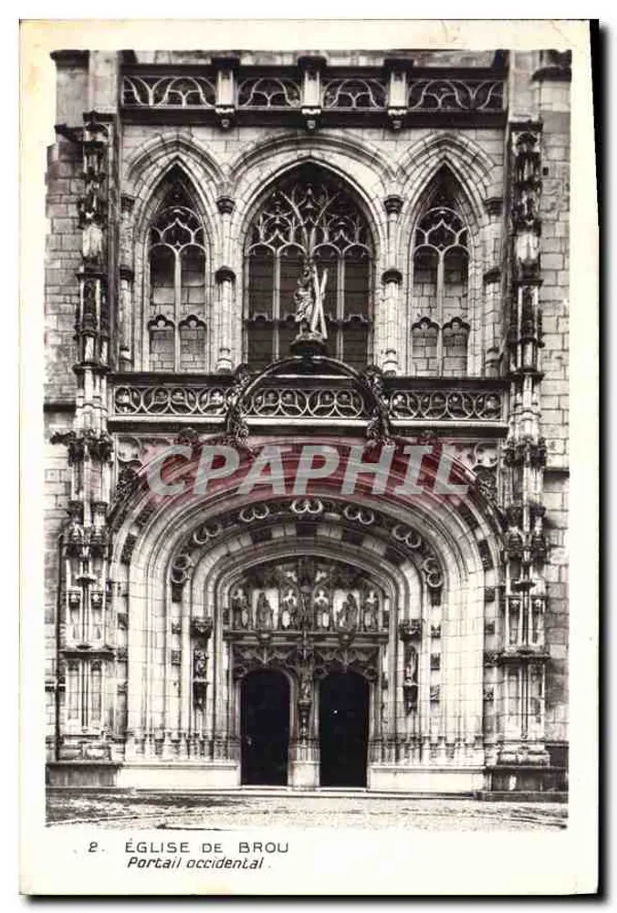 Igreja de Brou - Portal ocidental — Edição dos Monumentos Históricos, n°2 - Frente