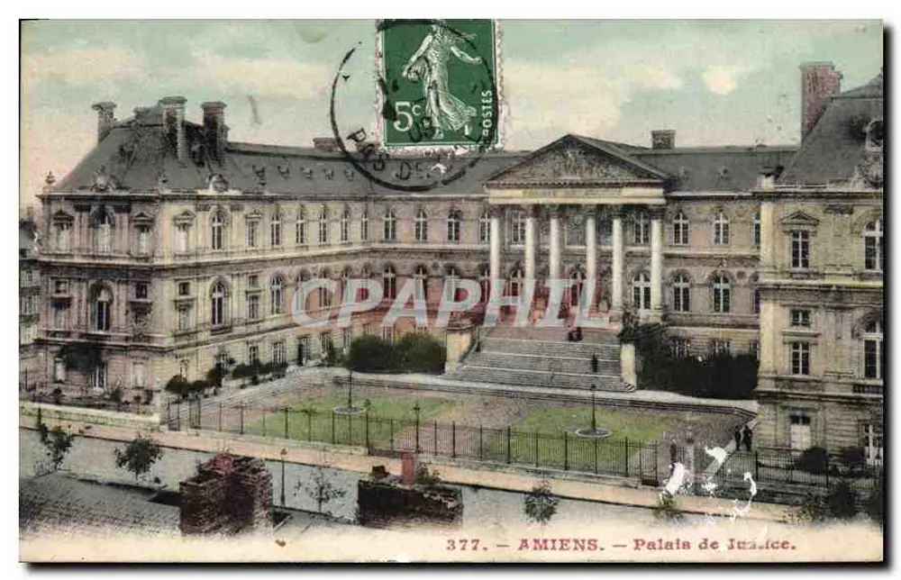 Amiens — Palácio de Justiça — Photo-Édition Plaques - Frente