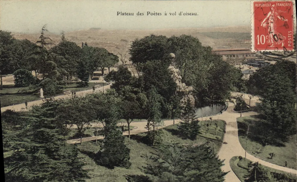 Plateau des Poètes aus der Vogelperspektive — Cliché Michel — Edition Modern Galeries - Vorderseite