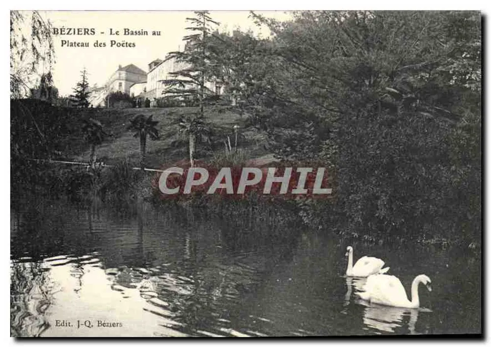 Béziers - Ansicht des Bassins am Plateau des Poètes — Verlag J-Q. Béziers - Vorderseite