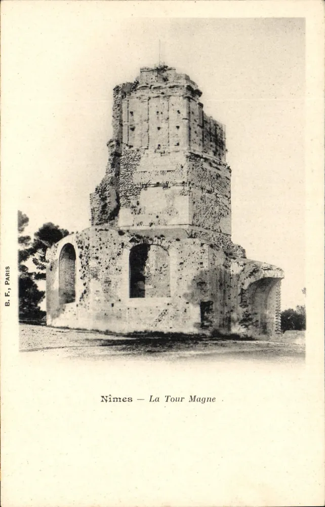 Nîmes — A Torre Magne — B.F., Paris - Frente