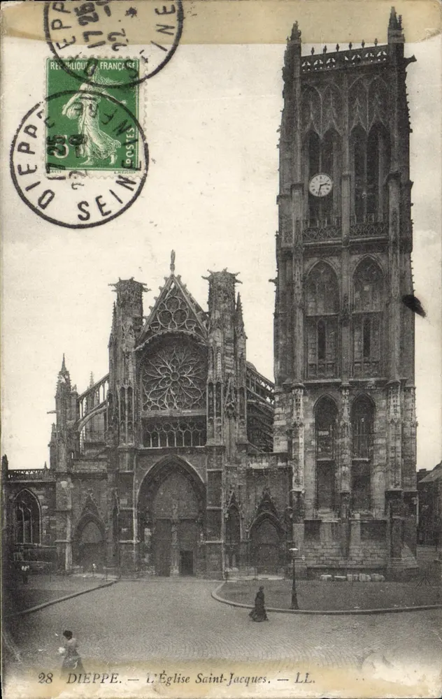 Dieppe — A Igreja de São Jacó — LL. n°28 - Frente