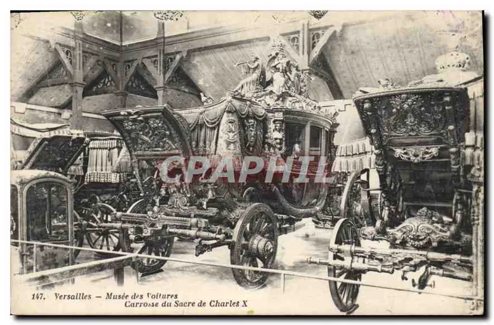Versailles — Museum der Automobile — Kutsche der Krönung von Karl X - Vorderseite