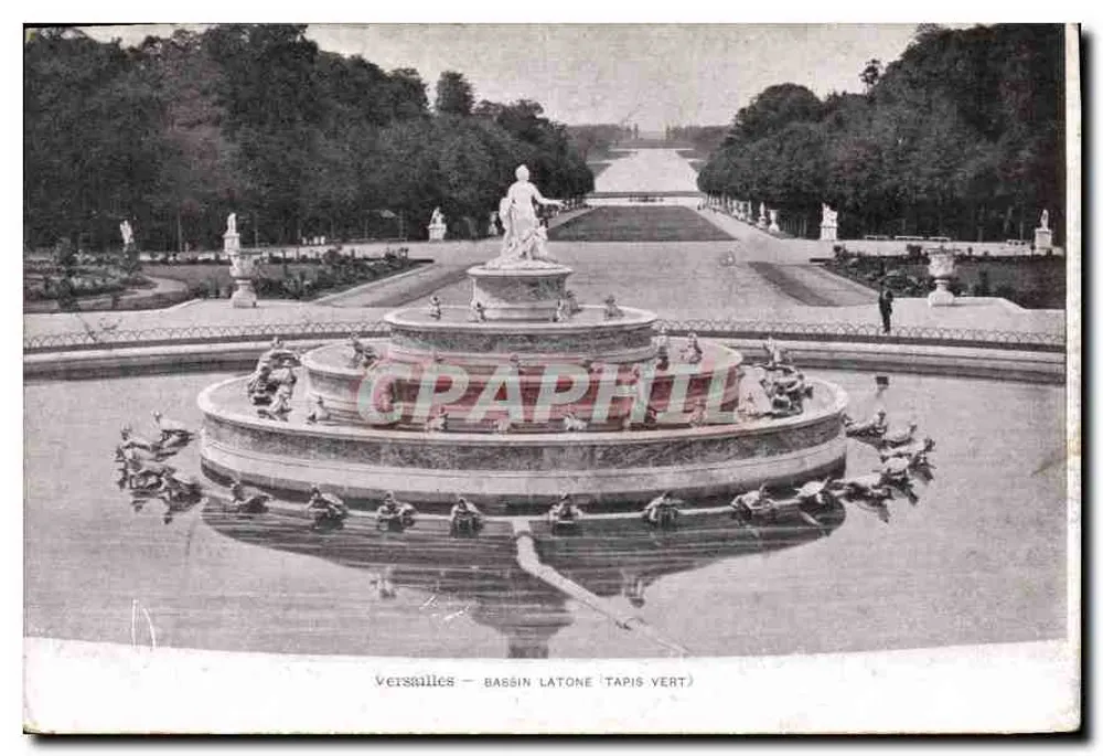 Versailles — Bassin Latone (Tapete Verde) — editor não identificado - Frente