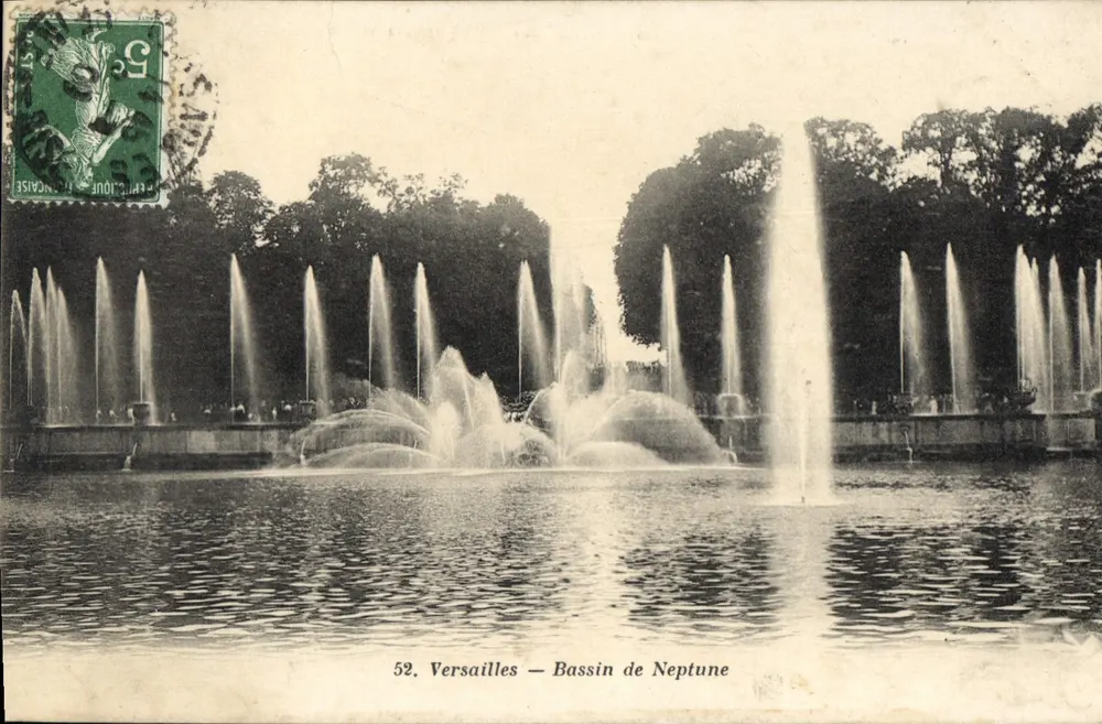 Versailles — Bassin de Neptune — J. Bellamy, n°52 - Frente