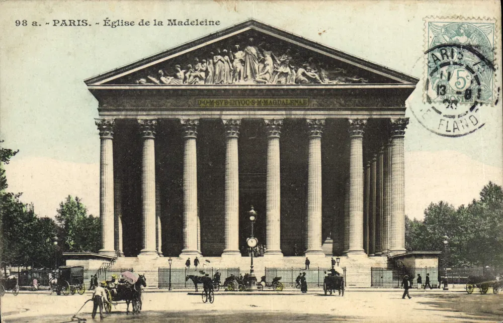 Paris - Igreja da Madeleine — editor desconhecido, n° 98 a - Frente