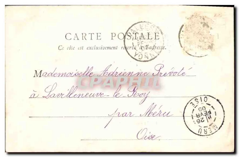 Sens — Synodalpalast: Erste-Etage-Saal — B.F. Paris - Rückseite
