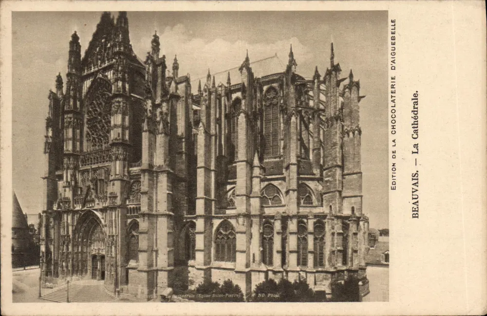 Beauvais — A Catedral (Igreja de São Pedro) — Edição da Chocolaterie d'Aiguebelle - Frente