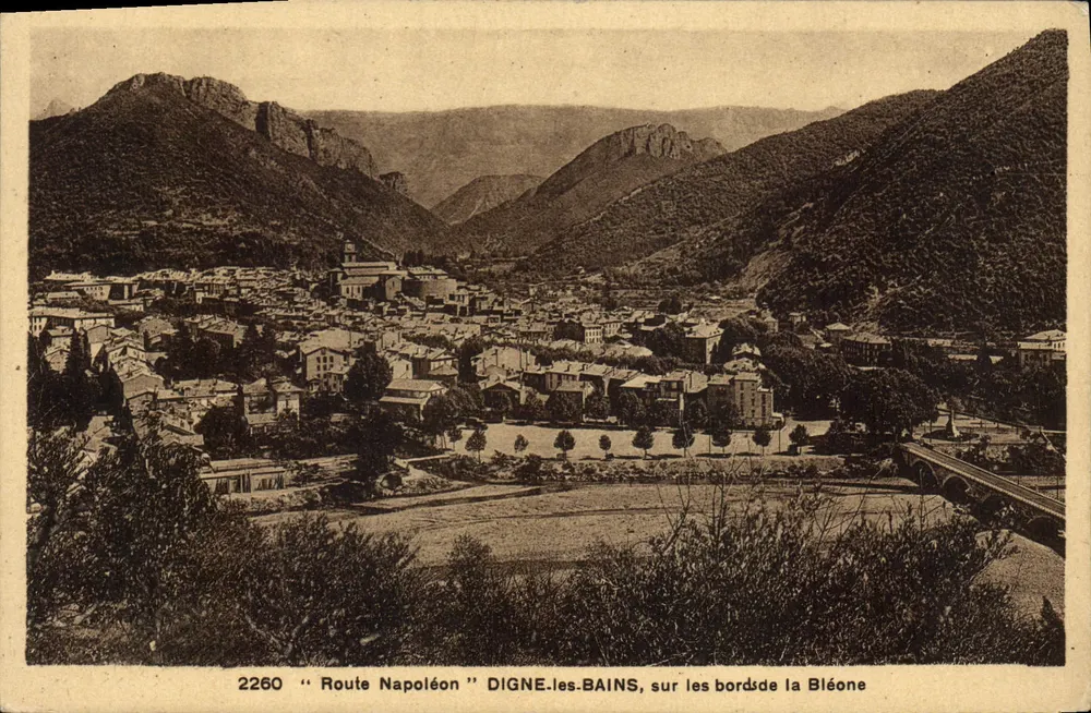 Digne-les-Bains — Route Napoléon, an den Ufern der Bléone — R. Colibert - Vorderseite