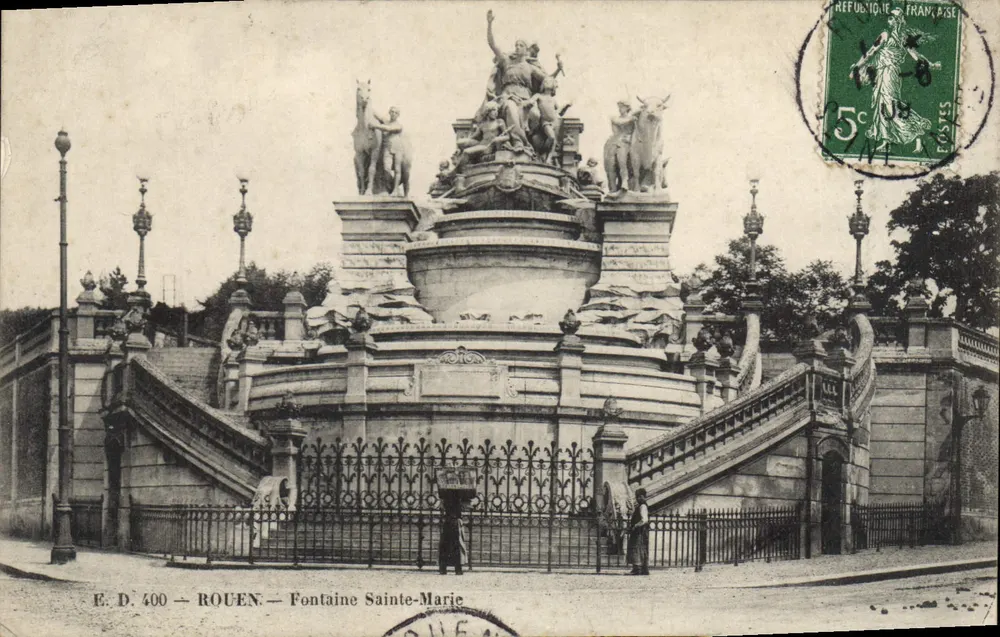 Rouen — Fontaine Sainte-Marie — E.D. 400 - Frente