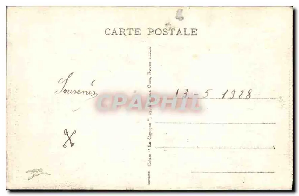 Rouen — A Grosse Horloge — Edições 'La Giggana', n° 458 - Verso