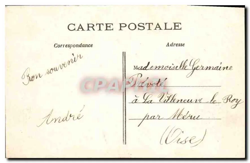 PARIS — Allgemeiner Blick auf die Place d'Éna, vom Trocadéro aus — C.M. n°893 - Rückseite