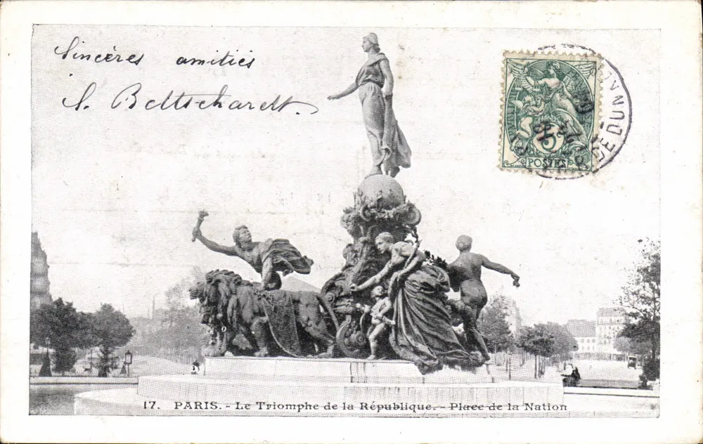 Paris - Der Sieg der Republik - Place de la Nation — unbekannter Verlag, Nr. 17 - Vorderseite