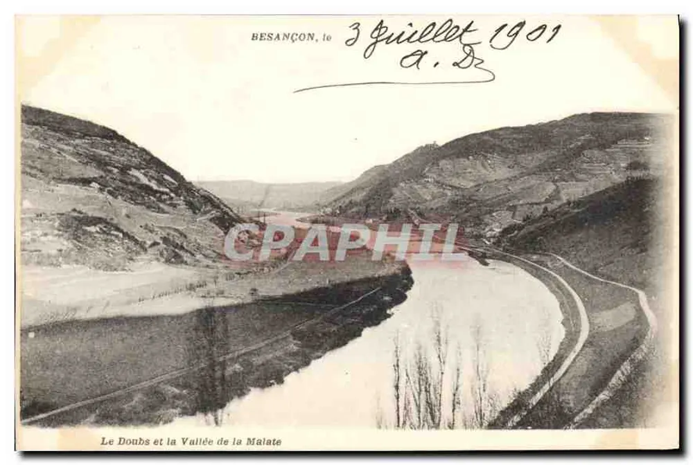 Besançon — Il Doubs e la Valle della Malate — editore non visibile - Recto