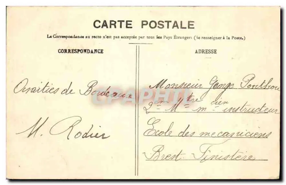 Bordeaux — As Colunas Rostrais — BR-699 - Verso