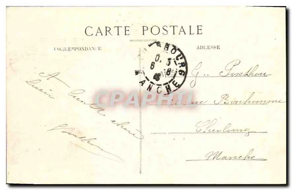 Biarritz pitoresca — A Praia — Edição A. Simons, N° 94 - Verso