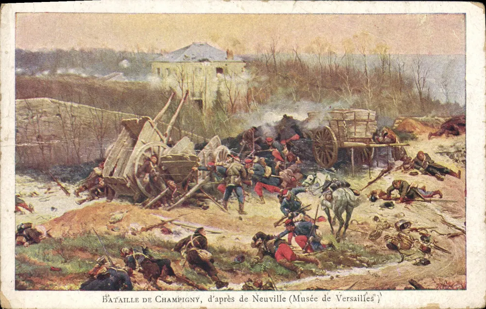 Schlacht von Champigny — nach de Neuville (Musée de Versailles) - Vorderseite