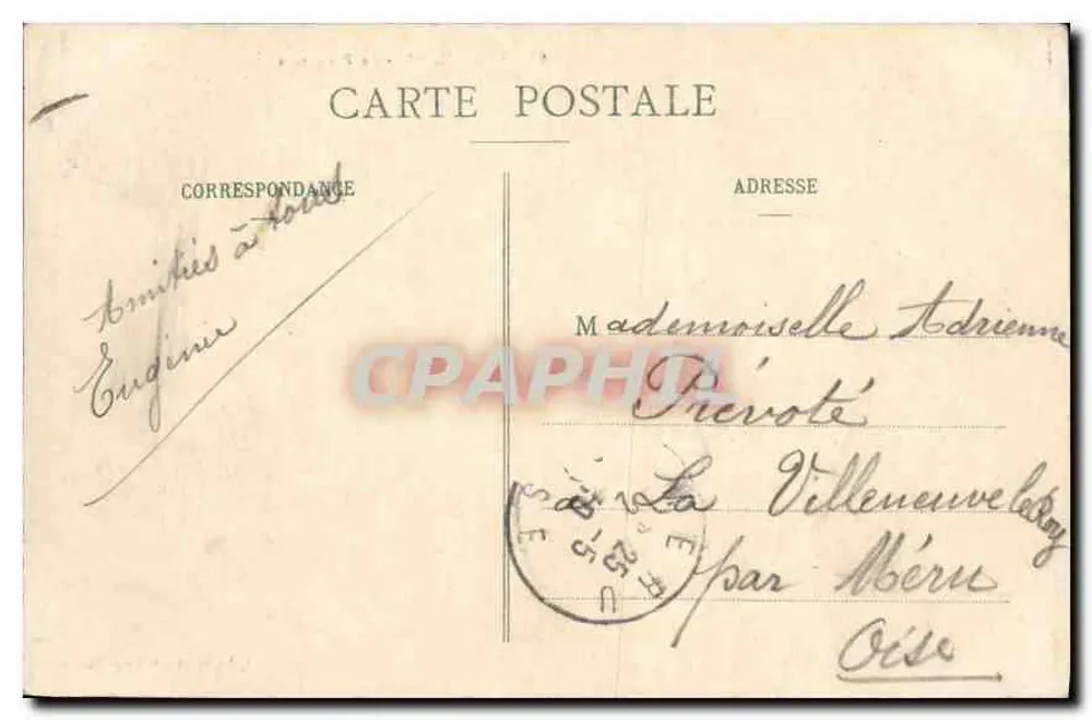 Versailles - A Prefeitura — Coleção das Galerias Modernas, n° 68 - Verso