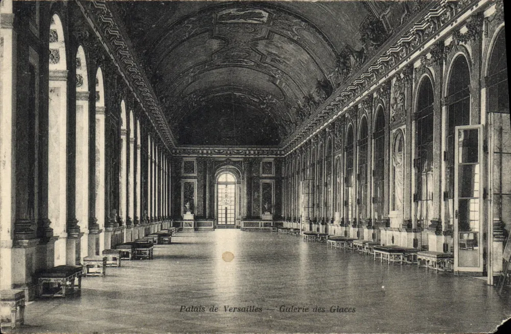 Schloss Versailles — Galerie der Spiegel — A. Bourdier, Verlag, Versailles - Vorderseite