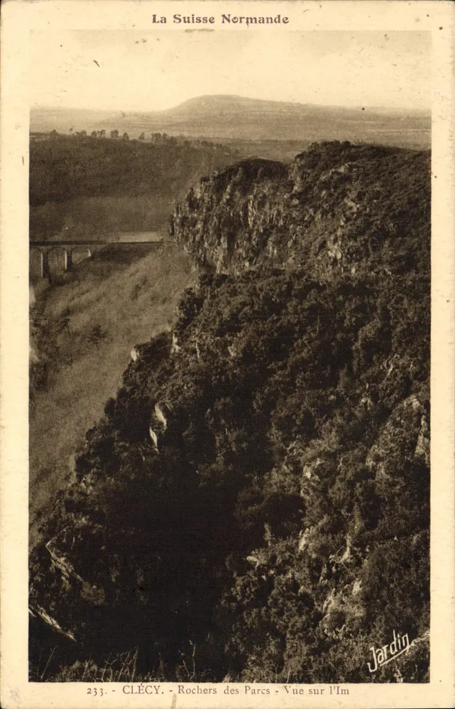 Clécy - Felsen der Parks - Blick auf das Im - Schweiz der Normandie - Jardig, Nr. 233 - Vorderseite