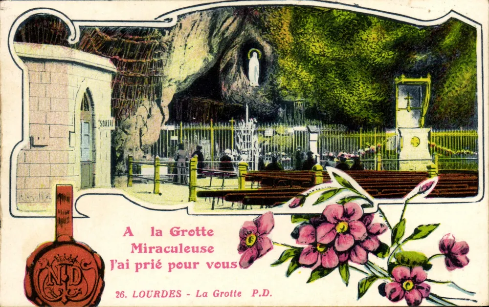 Lourdes - Die Wundergrotte — Verlag P.D. n°26 - Vorderseite